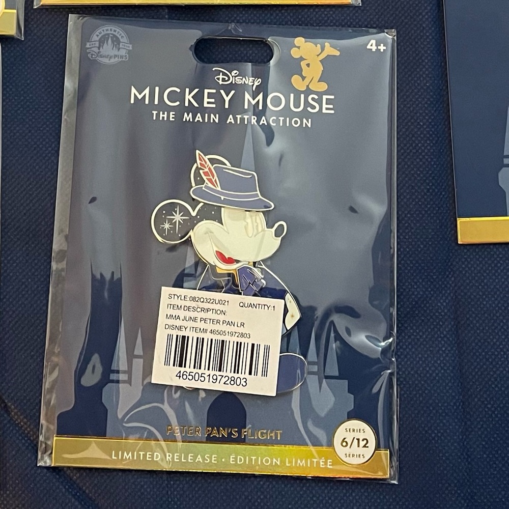 Walt Disney World 50th Anniversary Mickey Main Attraction Pin